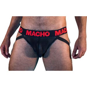 MACHO - MX26X2 JOCK ЧЕРНЫЙ/КРАСНЫЙ S
