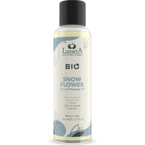 INTIMATELINE LUXURIA - BIO SNIEGA PUĶU MASĀŽAS EĻĻA 100 ml