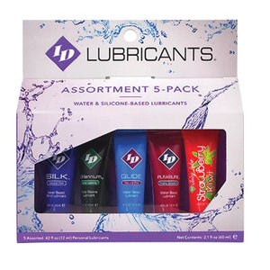 ID JUICY LUBE - АССОРТИМЕНТ ИЗ 5 ТЮБИК СМАЗКИ 12 МЛ