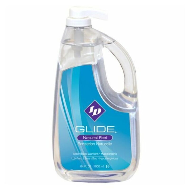 ID GLIDE — ŪDENS BĀZES LUBRIKANTS + HIPOALERĢĒNISKS NATURAL FEEL 1900 ml