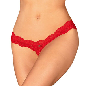 OBSESSIVE - AMOR CHERRIS СТРИНГИ С ВЫРЕЗОМ L/XL