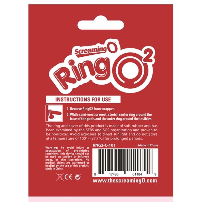 SCREAMING O - RINGO 2 TRANSPARENTER RING SCREAMING O