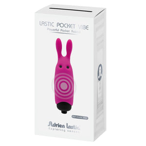 ADRIEN LASTIC - LASTIC КАРМАННЫЙ РОЗОВЫЙ ВИБРАТОР В ВИДЕ КРОЛИКА