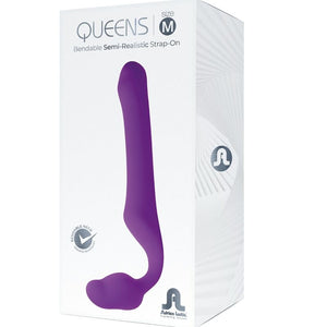 ADRIEN LASTIC - QUEENS STRAP-ON FLEXIBLE VIOLET РАЗМЕР M
