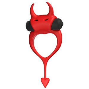 ADRIEN LASTIC - DEVOL COCKRING КРАСНОЕ ВИБРАТОРНОЕ КОЛЬЦО