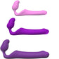 ADRIEN LASTIC - QUEENS STRAP-ON FLEXIBLE PINK S IZMĒRS