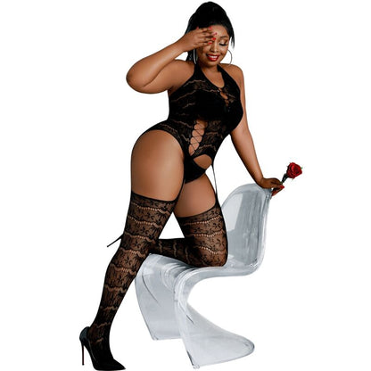 MOONLIGHT — MODELIS 2 BODYSTOCKING BLACK PLUS IZMĒRS