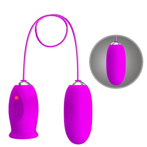 PRETTY LOVE - DAISY DUAL EGG ПЕРЕЗАРЯЖАЕМЫЙ ВИБРАТОР ФИОЛЕТОВЫЙ