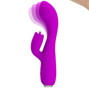 PRETTY LOVE - GLORIA RECHARGEABLE RABBIT VIBRATOR-WATERPROOF PURPLE PRETTY LOVE C-TYPE