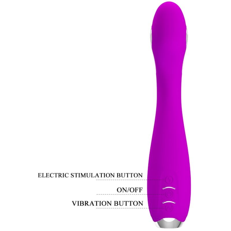 PRETTY LOVE - HECTOR RECHARGEABLE ELECTROSHOCK VIBRATOR WATERPROOF PURPLE PRETTY LOVE FLIRTATION