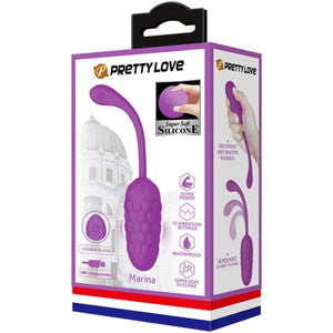 PRETTY LOVE - VIBRATING EGG WITH PURPLE RECHARGEABLE MARINE TEXTURE PRETTY LOVE SMART