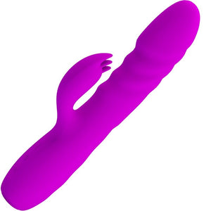 PRETTY LOVE - MELANIE PURPLE RECHARGEABLE RABBIT VIBRATOR PRETTY LOVE FLIRTATION