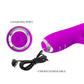 PRETTY LOVE — RACHEL ATKĀRTOTI UZLĀDĒJAMS VIBRATORS AR PURPURU PIECĪBU