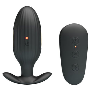 PRETTY LOVE — KELLY PLUG ANĀLAIS UZLĀDĒJAMS VIBRATORS, MELNS
