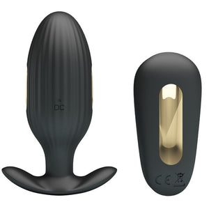 PRETTY LOVE — KELLY PLUG ANĀLAIS UZLĀDĒJAMS VIBRATORS, MELNS