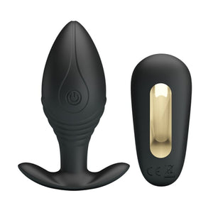 PRETTY LOVE — REGINA ANĀLAIS SPRIEĶIS UZLĀDĒJAMS VIBRATORS, MELNS
