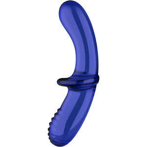 APMIERINĀTĀJS - DUBULTĀ KRISTĀLA DILDO caurspīdīgs