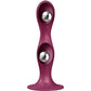 SATISFYER - ДВОЙНОЙ ШАРИК-R СИЛИКОНОВЫЙ ДИЛДО ГРАНАТ