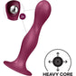 SATISFYER - ДВОЙНОЙ ШАРИК-R СИЛИКОНОВЫЙ ДИЛДО ГРАНАТ
