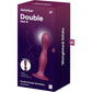 SATISFYER - ДВОЙНОЙ ШАРИК-R СИЛИКОНОВЫЙ ДИЛДО ГРАНАТ