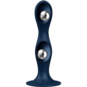 APMIERINĀTĀJS - DOUBLE BALL-R SILIKONA DILDO GRANĀTS