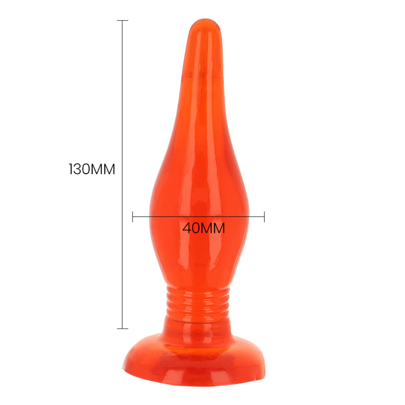 BAILE - RED SOFT TOUCH ANAL PLUG 14.2 CM - LoveYou.lv