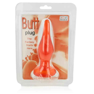 BAILE - RED SOFT TOUCH ANAL PLUG 14.2 CM - LoveYou.lv