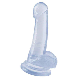 BASIX - GELATIN PENIS TRANSPARENT SUCTION 18 CM - LoveYou.lv