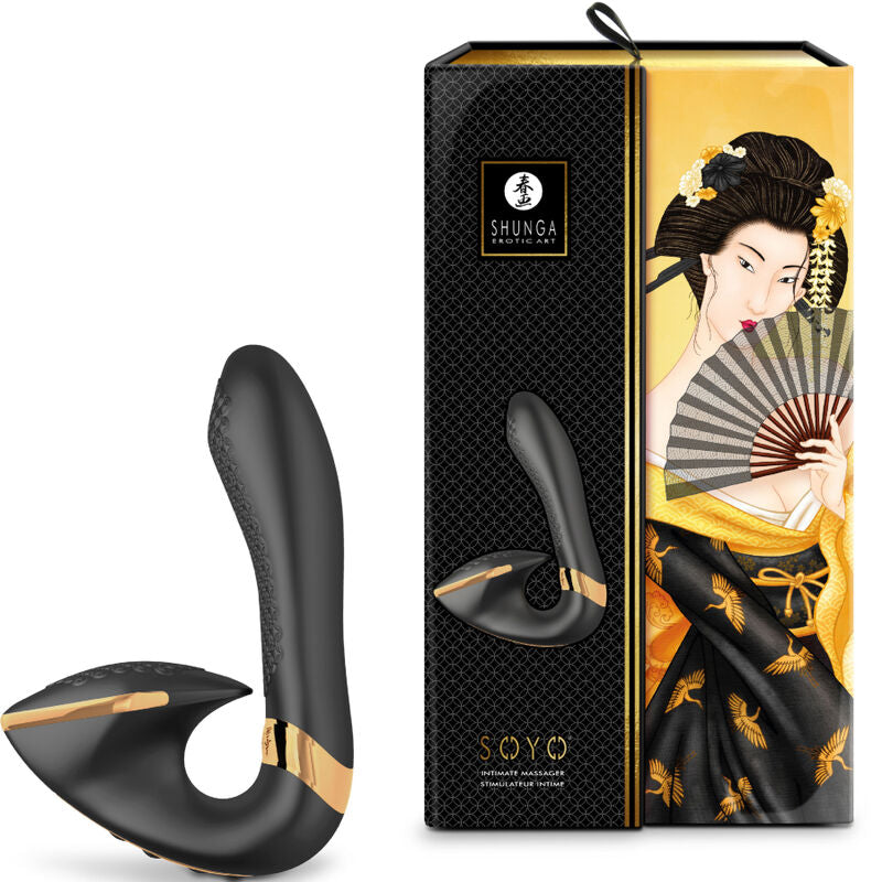 SHUNGA SOYO Intimate Massager Pink with packaging, designed for targeted stimulation and multisensory pleasure.