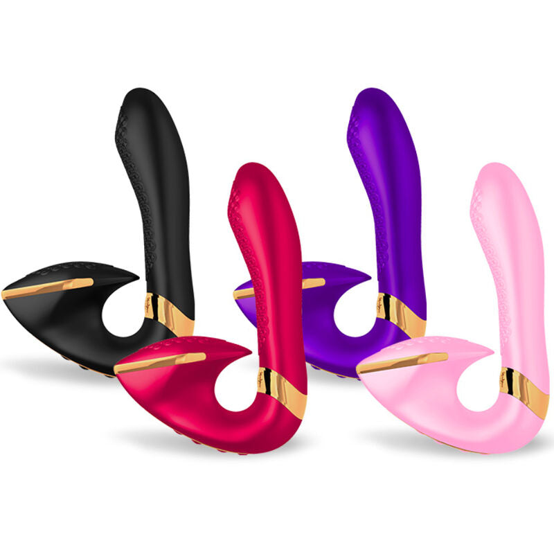 SHUNGA SOYO Intimate Massager in pink, red, black, and purple, designed for multisensory pleasure and perfect intensity control.