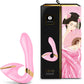 SHUNGA SOYO intimate massager in pink with elegant packaging, featuring design for clitoral, labia, perineum, and G-spot stimulation.