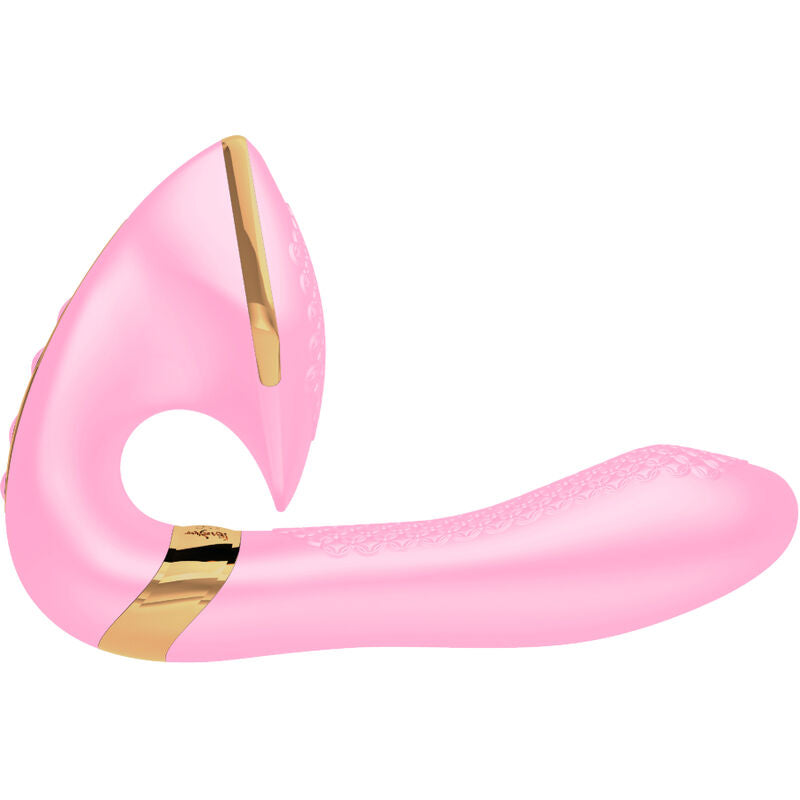 SHUNGA SOYO Intimate Massager Pink with ergonomic design and vibration settings for clitoral, G-spot, and labia stimulation