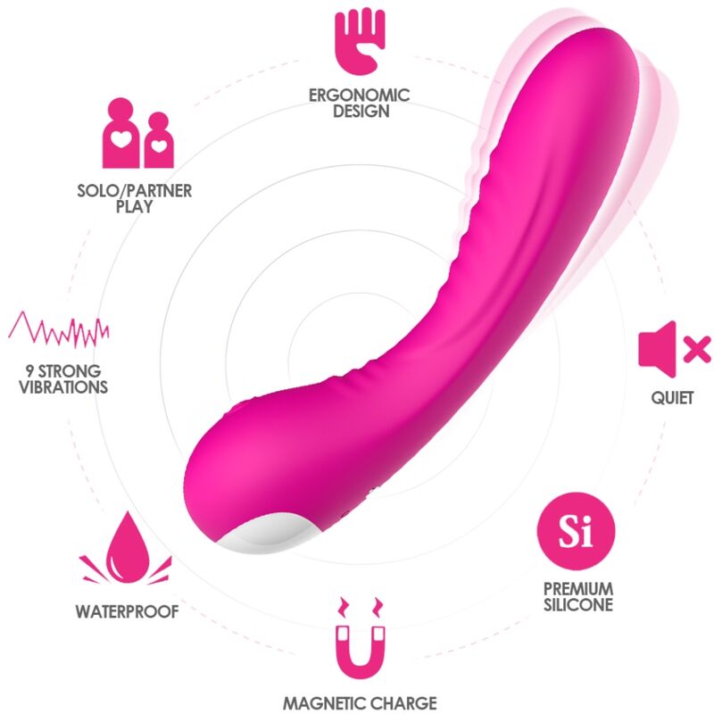 ARMONY - LEGENDA VIBRATORS SILIKONA FUCHSIA