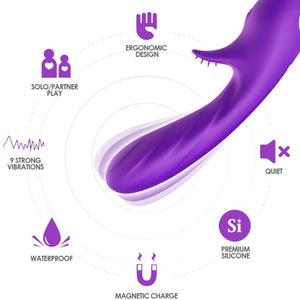 ARMONY - ROMANCE VIBRATOR WITH STIMULATOR PURPLE ARMONY VIBRATORS