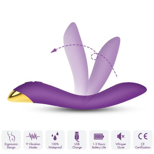 ARMONY - ВИБРАТОР FLAMINGO МНОГОПОЗИЦИОННЫЙ ФИОЛЕТОВЫЙ