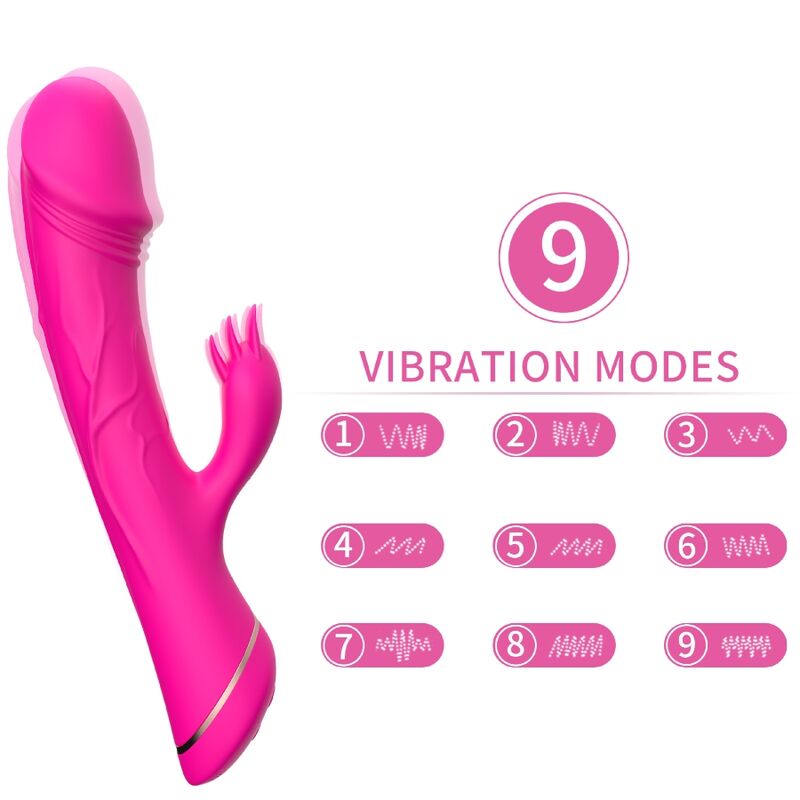 ARMONY - DILDO VIBRATORS RABIT SILIKONA FUCHSIA