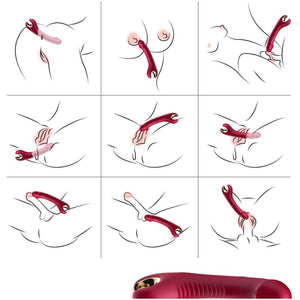ARMONY - PRINCE DILDO VIBRATOR & ROTATOR RED ARMONY VIBRATORS