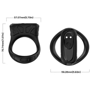 ARMONY - RING VIBRATOR & MULTIPOSITION BLACK ARMONY FOR HIM