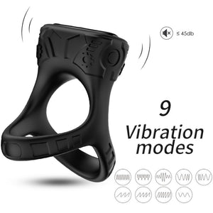 ARMONY - RING VIBRATOR & MULTIPOSITION BLACK ARMONY FOR HIM