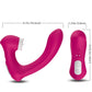 ARMONY — SECRETKISS LICKING VIBRATING CLIT &amp; VIBRATOR CURVED FUCHSIA