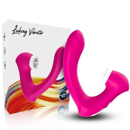 ARMONY — SECRETKISS LICKING VIBRATING CLIT &amp; VIBRATOR CURVED FUCHSIA