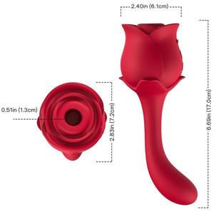 ARMONY - ROSELOVER LICKING VIBRATING CLIT & STIMULATOR RED ARMONY STIMULATORS