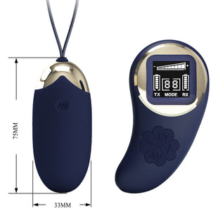 PRETTY LOVE - MINA VIBRATING EGG REMOTE CONTROL BLUE PRETTY LOVE LED