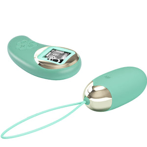 PRETTY LOVE - GREEN REMOTE CONTROL VIBRATING EGG MINE PRETTY LOVE LED