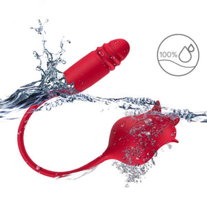 ARMONY - ROSELIP LICKING VIBRATING CLIT & VIBRATOR RED ARMONY STIMULATORS