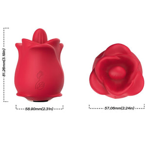 ARMONY - ROSE 10 MODES LICKING CLIT VIBRATOR RED ARMONY STIMULATORS