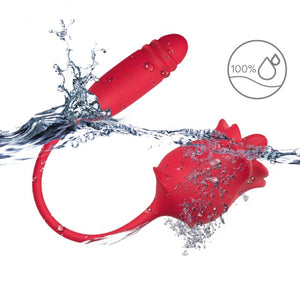 ARMONY - ROSE 3 IN 1, STIMULATOR, SUCTION AND UP&DOWN WITH RED TAIL ARMONY STIMULATORS