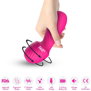ARMONY - DAZZLE MASAGER &amp; VIBRATOR SMALL FUCHSIA