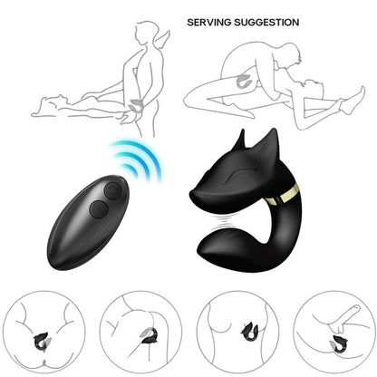ARMONY - FOX VIBRATORS PĀRIEM TĀLVADĪBAS PULTS MELNS