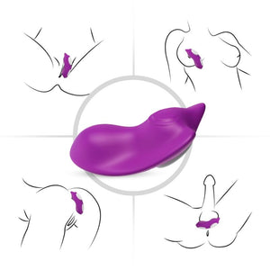 ARMONY — TAURENĪBAS VALKĀMAS BIKSES VIBRĀTORS TĀLVADĪBAS PULTS PURPURA